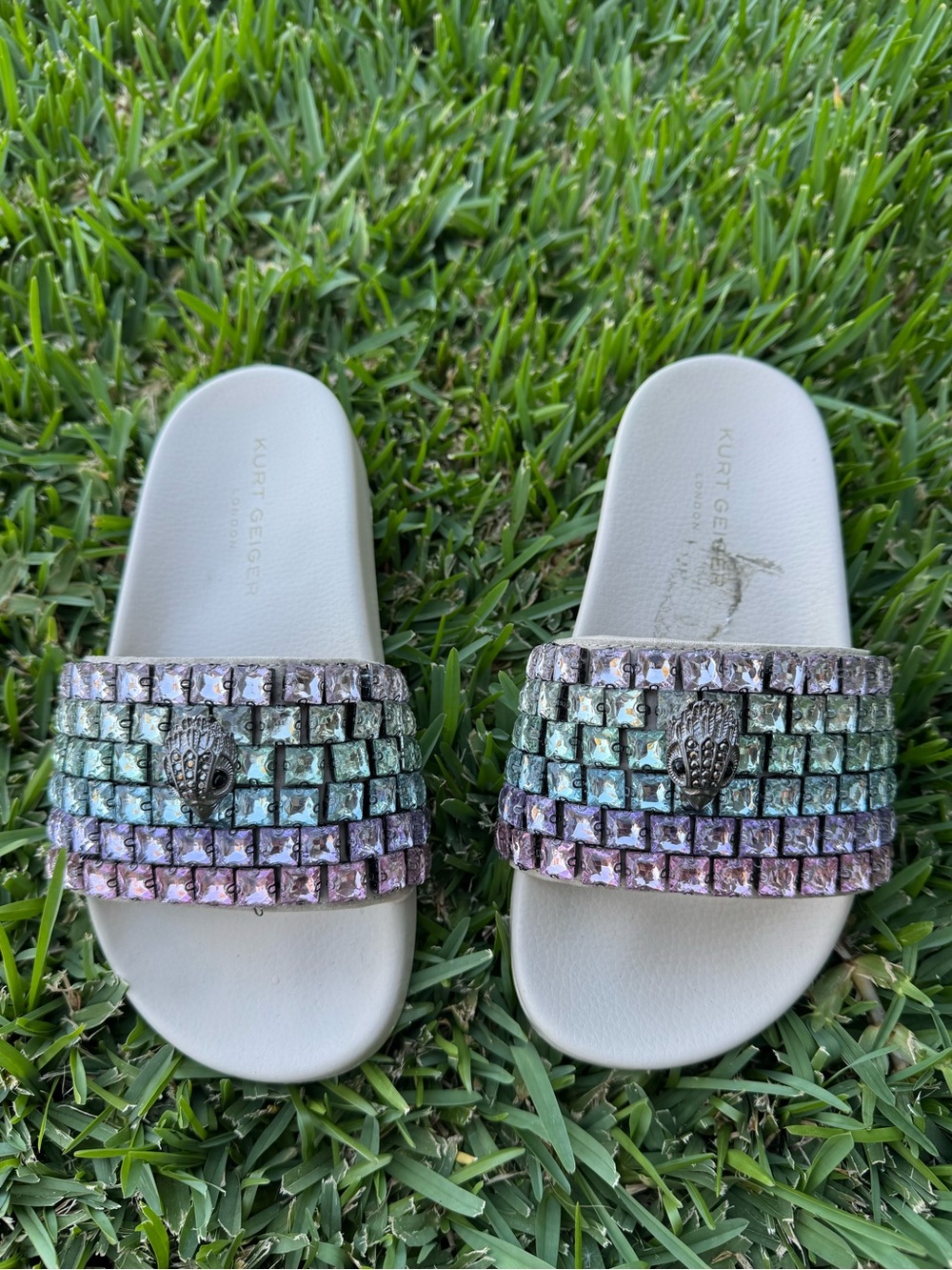Kurt Geiger Ivory Slides
